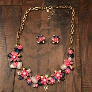 JCrew necklace and matching earrings